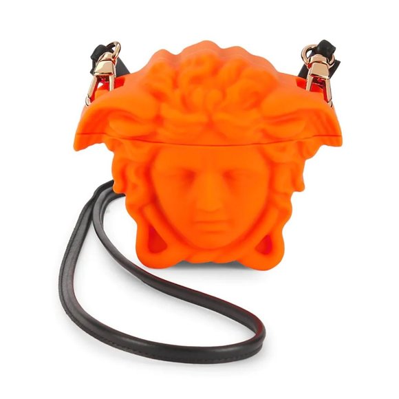 Versace Handbags - Versace Medusa Silicone Orange Earbuds Case Unisex